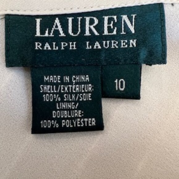 Lauren Ralph Lauren Women's 100% Silk Beaded Lined Ivory Skirt 10 NWT - Picture 10 of 15